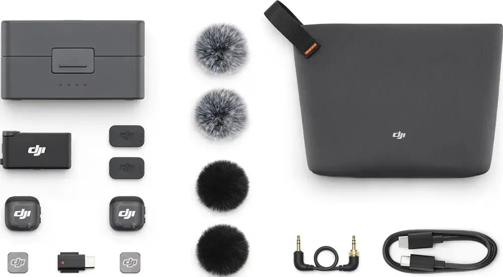 Microfone Dji Mic 3 (2 mic + 1 recp + 1 case)
