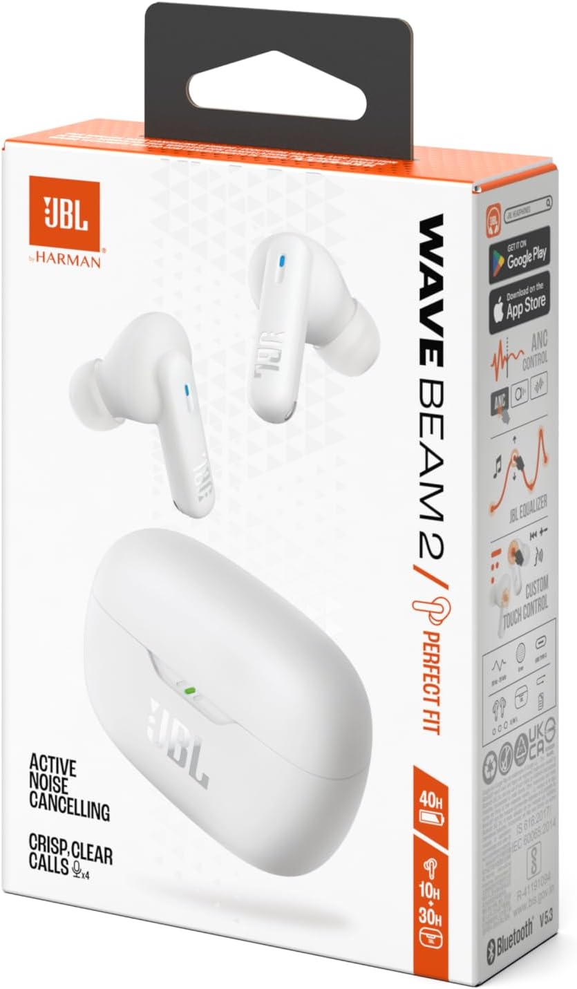 Fone de Ouvido Sem Fio JBL Wave Beam 2
