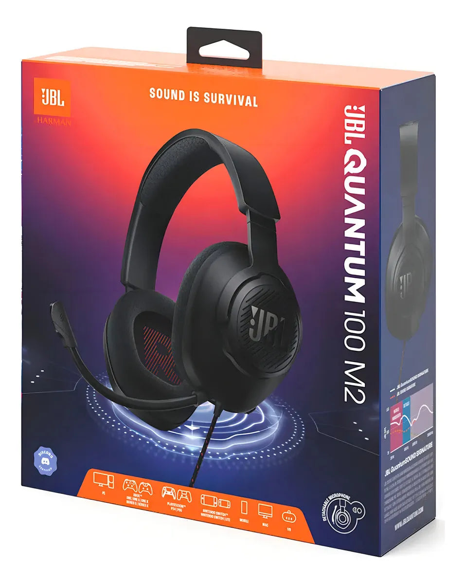 Headset Gamer JBL Quantum 100 M2 Preto